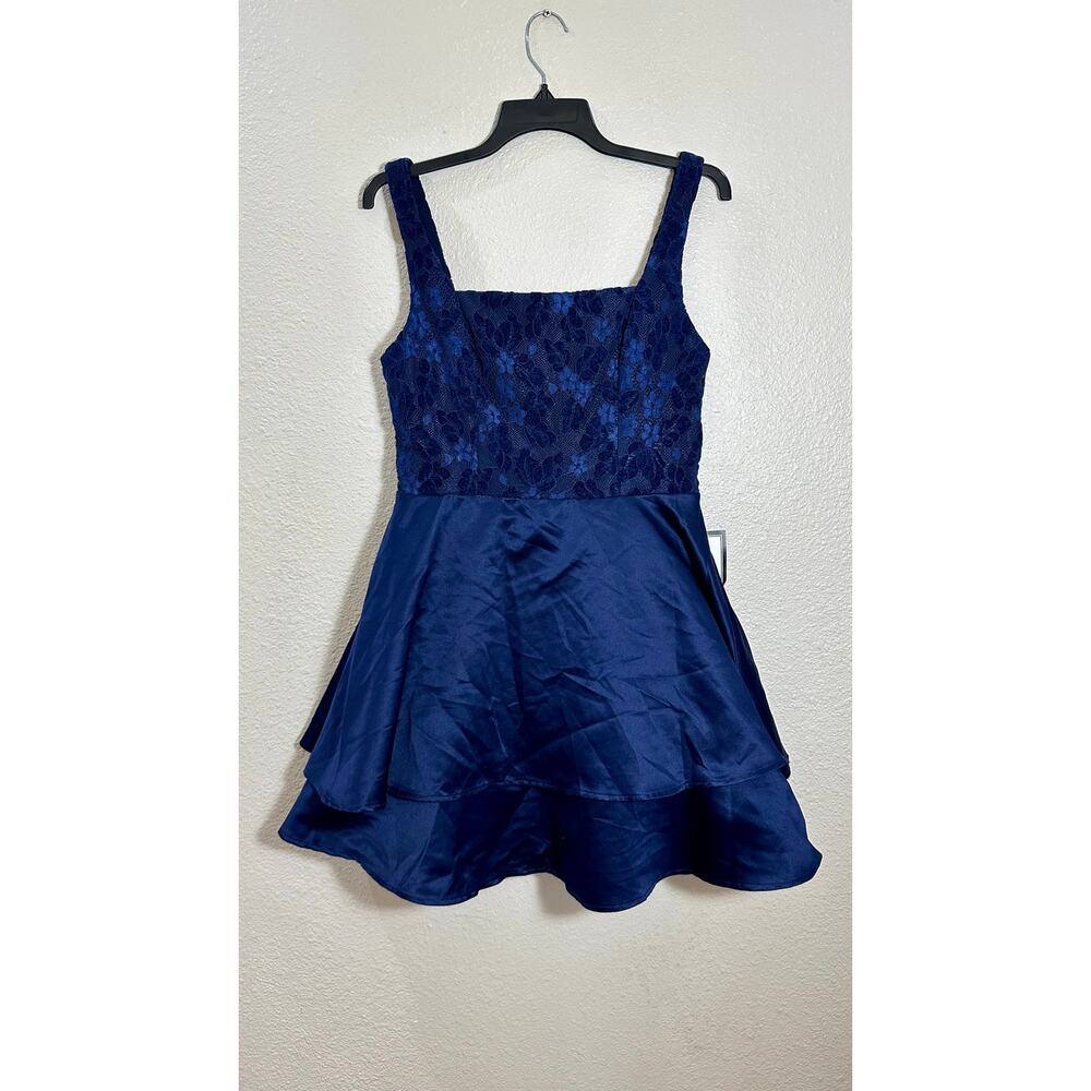 City Studio Navy Lace Party Dress Size 11/12